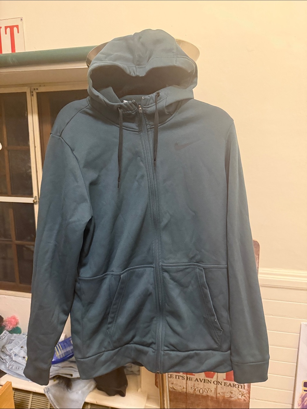 Nike Therma-Fit Men's Dark Teal Full-Zip Hoodie Jacket